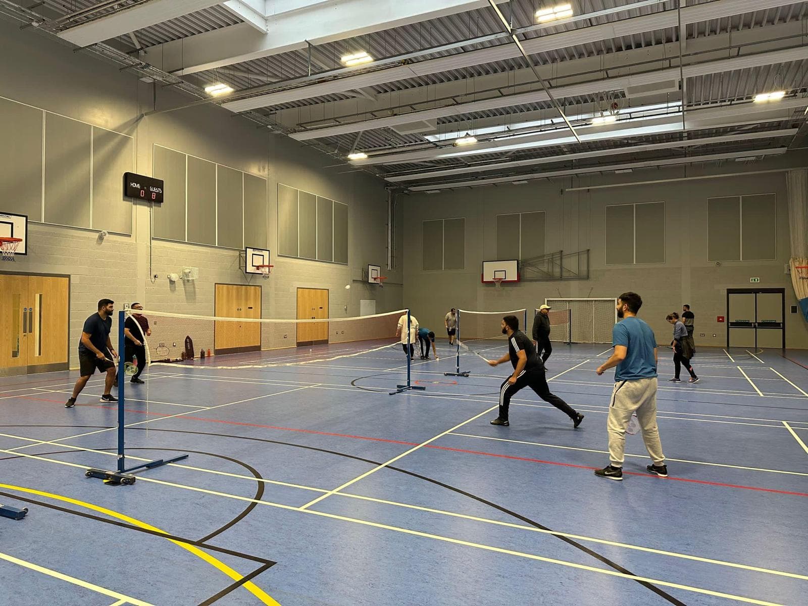 Badminton session